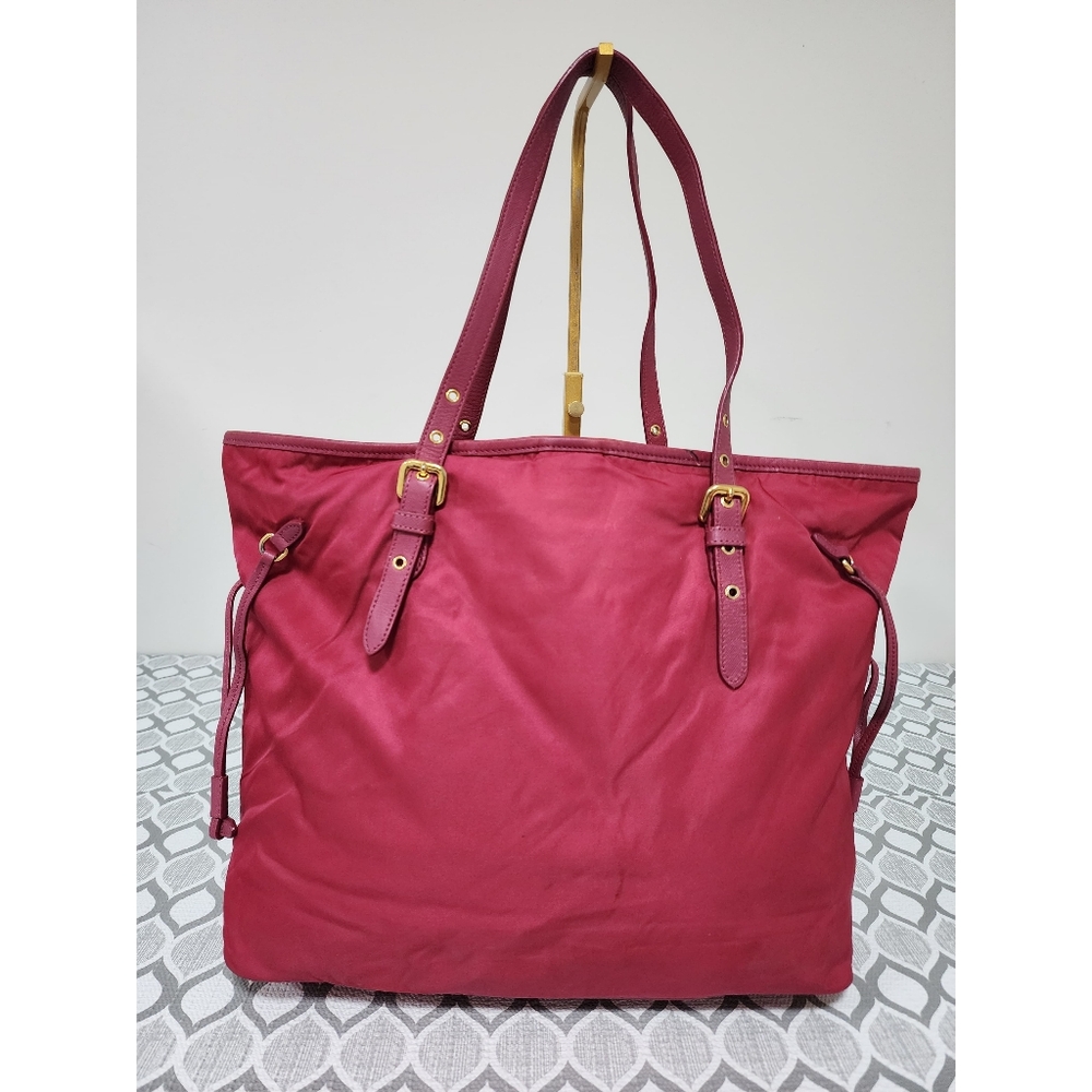 Prada Saffiano Leather Tote Bag Pink - Picture 3 of 13